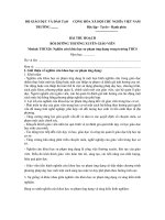 BÀI THU HOẠCH BDTX module THCS 26 , 27 nghiên cứu khóa học sư phạm ứng dụng trong trường THCS 