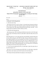 BÀI THU HOẠCH BDTX module THCS 4, 5 phương pháp và kỹ thuật thu thập, xử lý thông tin về môi trường giáo dục THCS 