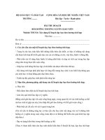 BÀI THU HOẠCH BDTX module THCS 14, xây dựng kế hoạch dạy học theo hướng tích hợp 