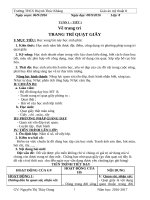 Giáo án mỹ thuật lớp 8