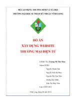 ĐỒ ÁN XÂY DỰNG WEBSITE THƯƠNG MẠI ĐIỆN TỬ
