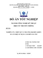 luận văn nghiên cứu, thiết kế và thi công bộ điều khiển xe lăn điện sử dụng cảm biến gia tốc