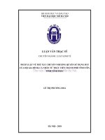 Pháp luật về thủ tục chuyển nhượng quyền sử dụng đất của hộ gia đình, cá nhân từ thực tiễn thành phố vĩnh yên, tỉnh vĩnh phúc  