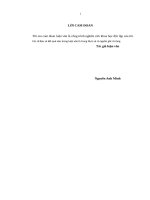 Lập và phân tích báo cáo tài chính tại Công ty cổ phần hóa chất Việt Trì