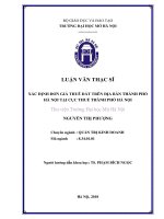 Xác định đơn giá thuê đất trên địa bàn thành phố hà nội tại cục thuế thành phố hà nội  
