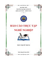 BÁO CÁO THỰC TẾ: MÔ TẢ CÔNG VIỆC KẾ TOÁN THANH TOÁN TẠI CÔNG TY CỔ PHẦN BÊ TÔNG VÀ XÂY DỰNG THỪA THIÊN HUẾ