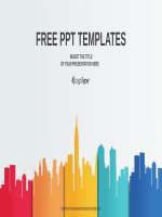 City buildings business powerpoint template 