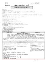 Giáo án môn Hóa học 8 kì 2 phát triển năng lực