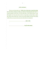 Nghiên cứu sự thoả mãn của người tiêu dùng Hà Nội với dịch vụ thông tin di dộng của Tập đoàn Viễn thông Quân đội Viettel