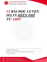 12 bài học LUYỆN IELTS MIỄN PHÍ tại ABIT 