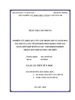 Nghiên cứu hiệu quả vô cảm trong mổ và giảm đau sau mổ của gây tê đám rối thần kinh cánh tay bằng hỗn hợp bupivacain   dexmedetomidin trong kết hợp xương chi trên 