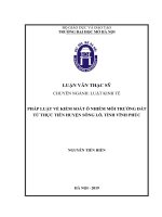 Pháp luật việt nam về bảo vệ quyền chủ nợ của các tổ chức tín dụng trong hoạt động cho vay  