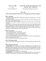 Quy chế lương thưởng 2018