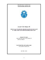 Pháp luật về chuyển nhượng quyền sử dụng đất từ thực tiễn xã tú sơn giai đoạn 2010   2015  