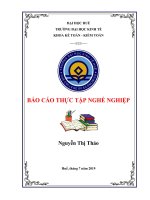 BÁO CÁO THỰC TẬP NGHỀ NGHIỆP MÔ TẢ CÔNG VIỆC THỰC TẬP Ở BỘ PHẬN KẾ TOÁN NGÂN HÀNG