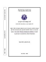 Thực tiễn áp dụng pháp luật về cấp giấy chứng nhận quyền sử dụng đất, quyền sở hữu nhà và tài sản khác gắn liền với đất cho hộ gia đình, cá nhân tại huyện tam dương, tỉnh vĩnh phúc   