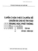 Tuyển chọn theo chuyên đề toán luyện thi vào 10