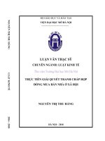 Thực tiễn giải quyết tranh chấp hợp đồng mua bán nhà ở xã hội  