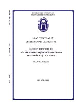 Các biện pháp chế tài đối với hành vi hạn chế cạnh tranh theo pháp luật việt nam  