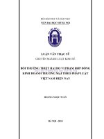 Bồi thường thiệt hại do vi phạm hợp đồng kinh doanh thương mại theo pháp luật việt nam hiện nay  