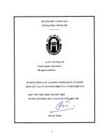 Áp dụng pháp luật lao động trong quản lý nguồn nhân lực tại các doanh nghiệp vừa và nhỏ hiện nay  