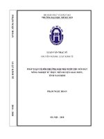 Pháp luật về bồi thường khi nhà nước thu hồi đất nông nghiệp từ thực tiễn huyện giao thủy, tỉnh nam định  
