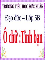 Trò chơi Ô chữ tình bạn