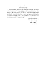 Nâng cao chất lượng cho vay khách hàng cá nhân tại Ngân hàng TMCP Công Thương Việt Nam – Chi nhánh Khu công nghiệp Tiên Sơn