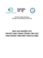 BÁO CÁO NGHIÊN CỨU VẤN ĐỀ CẠNH TRANH TRONG LĨNH VỰC KINH DOANH TRÊN NỀN TẢNG ĐA DIỆN