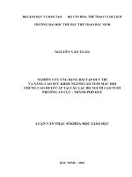 NGHIÊN CỨU ỨNG DỤNG BÀI TẬP DUY TRÌVÀ NÂNG CAO SỨC KHOẺ NGƯỜI CAO TUỔI MẮC HỘICHỨNG CAO HUYẾT ÁP TẠI CÂU LẠC BỘ NGƯỜI CAO TUỔIPHƯỜNG AN CỰU - THÀNH PHỐ HUẾ