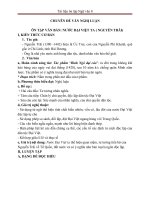 Tài liệu ôn tập Ngữ văn 8  CHUYÊN Đề VĂN NGHỊ LUẬN  8 