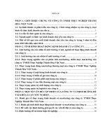 Báo cáo thực tập Hệ thống thông tin CÔNG TY TNHH THỰC NGHIỆP THÀNH hòa VIỆT NAM 