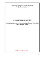Một số giải pháp tổ chức trò chơi vận động nhằm phát triển thể lực cho trẻ mẫu giáo 3 4 tuổi 