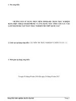 HƯỚNG DẪN SỬ DỤNG PHẦN MỀM ZIPGRADE CHẤM TRẮC NGHIỆM BẰNG ĐIỆN THOẠI SMARTPHONE VÀ ỨNG DỤNG MÁY TÍNH CẦM TAY VÀO LÀM NHANH BÀI TẬP TOÁN TRẮC NGHIỆM THI THPT QUỐC GIA