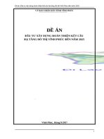 ĐỀ ÁNĐẦU TƯ XÂY DỰNG HOÀN THIỆN KẾT CẤU HẠ TẦNG ĐÔ THỊ VĨNH PHÚC ĐẾN NĂM 2025