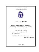 Giải quyết tranh chấp về lãi suất trong hợp đồng tín dụng tại tòa án   