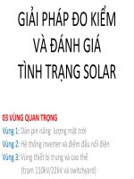 BÀI GIẢNG GIẢI PHÁP ĐO KIỂM VÀ ĐÁNH GIÁ TÌNH TRẠNG SOLA