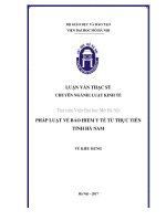 Pháp luật về bảo hiểm y tế từ thực tiễn tỉnh hà nam  