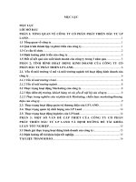 Báo cáo thực tập Quản trị kinh doanh Công ty cổ phần đầu tư phát triển lp land  