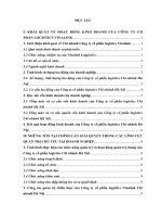 Báo cáo thực tập Quản trị kinh doanh Chi nhánh công ty cổ phần logistics vinalink 