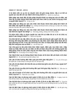 Đáp án trắc nghiệm môn HÀNH VI TỔ CHỨC  QT319