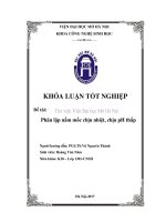 Phân lập nấm mốc chịu nhiệt, chịu ph thấp  