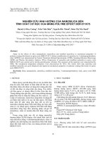 Nghiên cứu ảnh hưởng của nanosilica đến tính chất cơ học của màng polyme EPOXY DER 671x75 