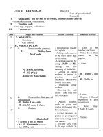 Giáo án tiếng Anh lớp 2