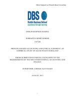 Principle based accounting and ethical judgment (an empirical study of accountant in ireland) 