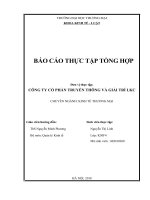 Báo cáo thực tập Kinh tế Luật tại CÔNG TY cổ PHẦN TRUYỀN THÔNG và GIẢI TRÍ LKC 