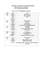 Giáo án tuần 4 lớp 2 phát triển năng lực