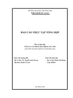 Báo cáo thực tập Kinh tế luật tại CÔNG TY CỔ PHẦN BẤT ĐỘNG SẢN VHS