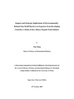 Impacts and strategic implications of environmentally related non tariff barriers 