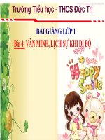 ATGT lớp 1 Bài 4 Văn minh, lịch sự khi đi bộ